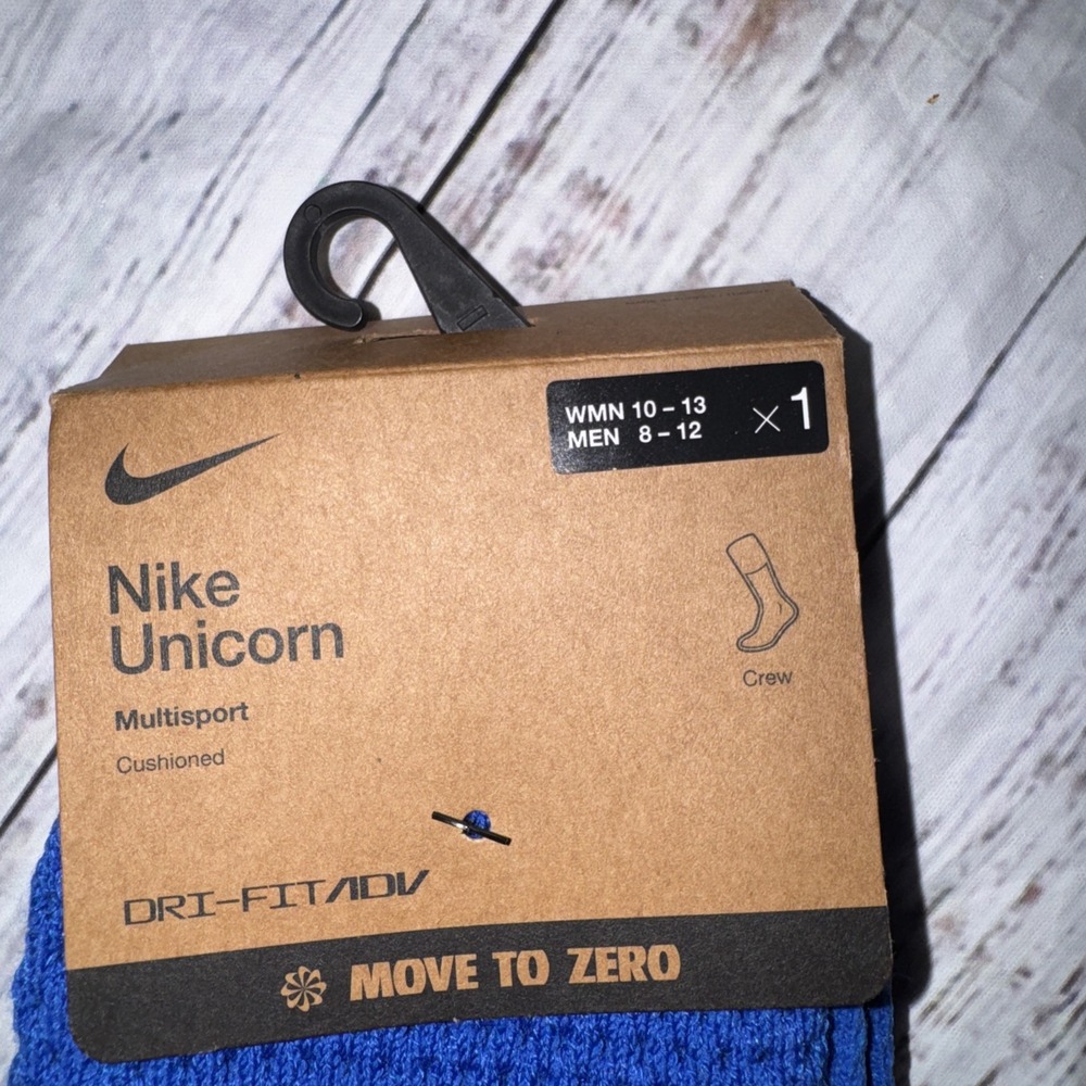 Nike Unicorn Dri-FIT ADV Multisport Crew Socks Blue FZ3399-480 Mens 8-12 Large - Picture 4 of 4